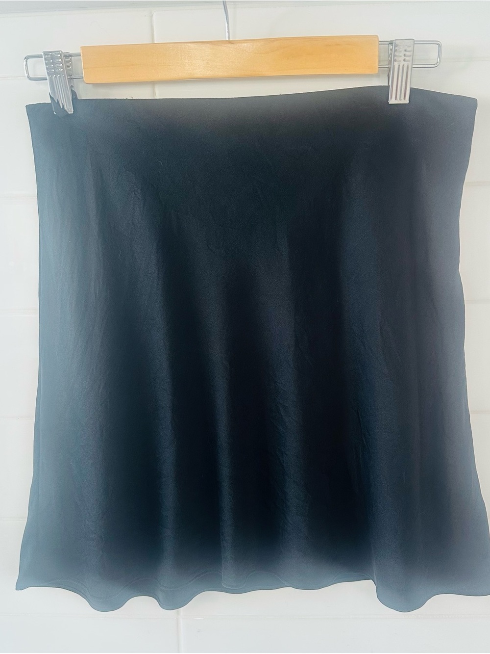 Quince Black Washable Silk Mini Skirt - Picture 4 of 6